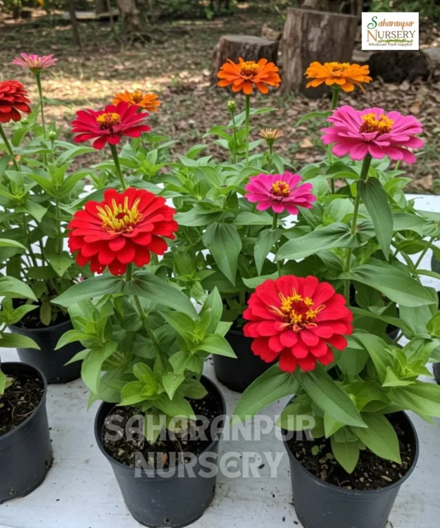 Zinnia (2) Zinnia, Zinnia elegans, Saharanpur Nursery